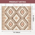 thumbnail image 6 of 8'x10' Area Rugs for Living Room, Machine Washable Non-Slip Carpet, Soft Faux Wool Low Pile Moroccan Farmhouse Western Rug, Camel, 6 of 6