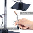 thumbnail image 4 of 2X Portable Fly Tying Vise with Base Rotary C-Clamp Fish Tackle Kit Travel Alloy Fly Fishing Tackles Hook Binding Tool,2 * Hook Binding Tool,Silver&black&gold, 4 of 5