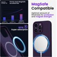thumbnail image 4 of Magnetic Case for iPhone 14 Pro Case [Compatible with MagSafe] with Screen Protector, Liquid Silicone 3 Layers Full Covered Gel Rubber Shockproof Protective Case Cover 6.1 inch-Elderberry, 4 of 12