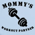 thumbnail image 2 of CafePress - Mommys Workout Partner Body Suit - Baby Light Bodysuit, Size Newborn - 24 Months, 2 of 4
