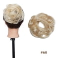 thumbnail image 2 of Chignon Bouclé Chouchous Pièce Cheveux Humains Réels Bande Élastique Chignon Décoiffé, 2 of 7