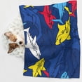 thumbnail image 6 of Pofeuu Cartoon Shark Print Puppy Blanket,Dog Blankets,Pet Blanket Cozy Cat Blankets for Indoor Cats, Fuzzy Pet Blanket for Kitten Doggy Dog Blankets-Large, 6 of 8