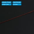 thumbnail image 4 of Uxcell 50M/55 Yards 450D Metallic Fishing Rod Guide Wrapping Thread, Red, 4 of 5
