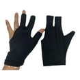 thumbnail image 4 of 1Pcs Billiard Gloves Pool Gloves Snooker Gloves Left Hand 3 Fingers Breathable Black Fangkenuo, 4 of 8