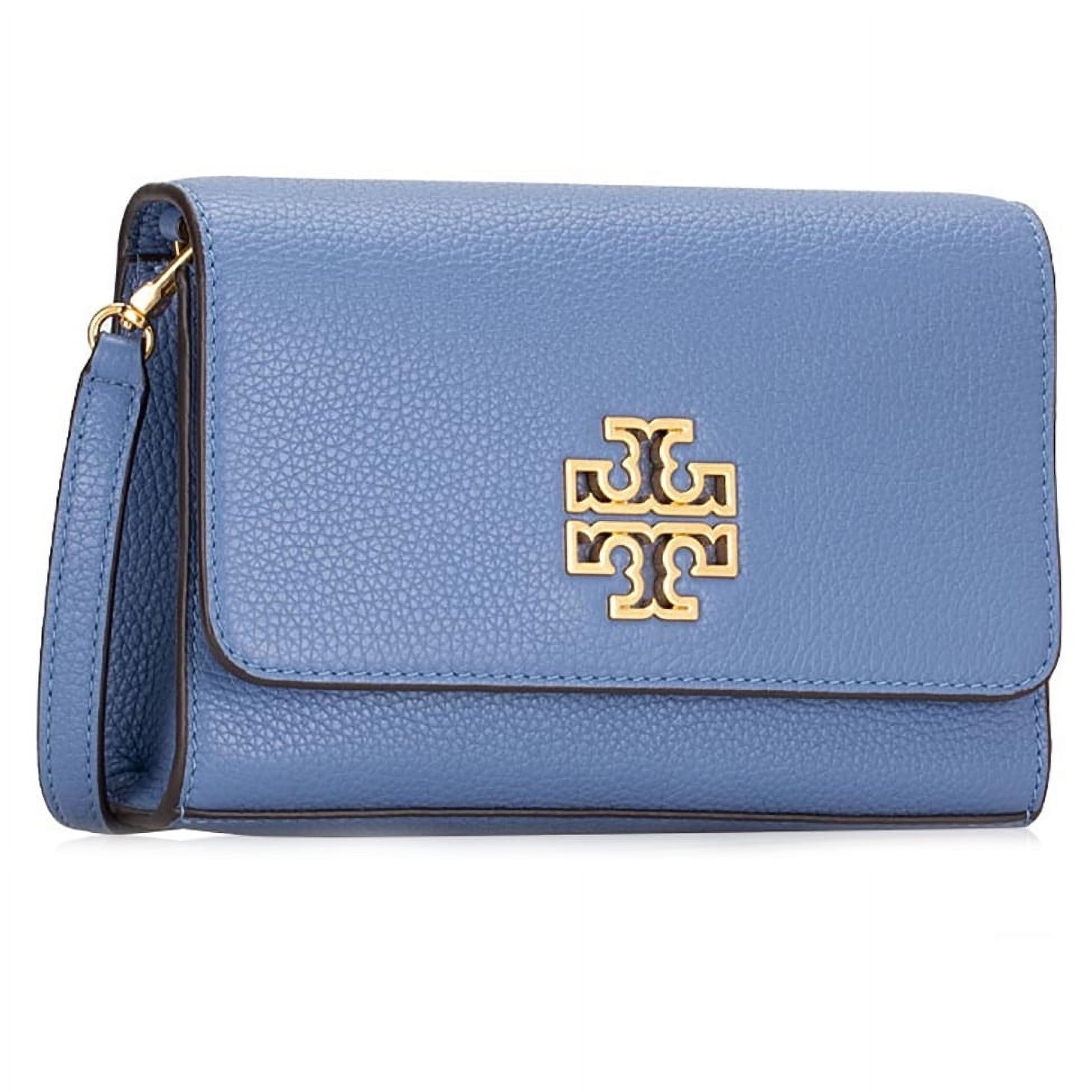 トートバッグ TORY BURCH Women Messenger Bags 87116405 Blue Tory Burch Women's Britten Pebbled Leather Small Combo