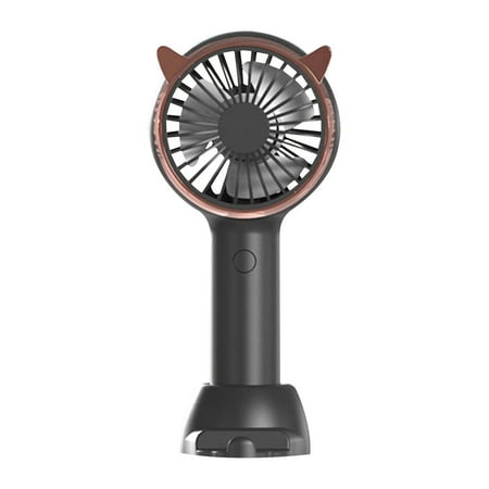 

DUAONETS Mini Portable Fan Powerful Handheld Fan Cute Design 3 Speed Small Desktop Fan Lightweight Makeup USB Charging Fan