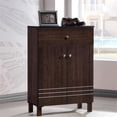 thumbnail image 2 of Pemberly Row 2 Door Shoe Cabinet in Dark Brown, 2 of 6