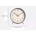 thumbnail image 2 of Alarm Clock Analog Alarm Clock, 6 Inch Round Alarm Clock Non Ticking, Battery Operated, Super Silent Alarm Clock, Simple Stylish Design for Desk/Bedro, 2 of 4