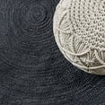 thumbnail image 4 of JONATHAN Y ANSA 6' Round Area Rug, Zara Braided Coastal Cottage Jute - Navy, RNF116B-6R, 4 of 6