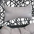 thumbnail image 4 of Sunnydaze Decor Chaise Oeuf Suspendue Jackson avec Support, Gris - Ensemble de 1, 4 of 5