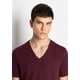 thumbnail image 5 of Camiseta Armani Exchange Basic Pima con cuello en V para hombre Wine S, 5 of 5
