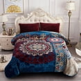thumbnail image 2 of King Size Heavy Mink Blanket Soft Reversible Bohemian Bed Blankets 9lbs 85"x95", 2 of 9