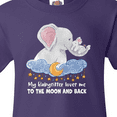 thumbnail image 4 of Inktastic My Babysitter Loves me to the Moon and Back Elephant Family Youth T-Shirt, 4 of 5