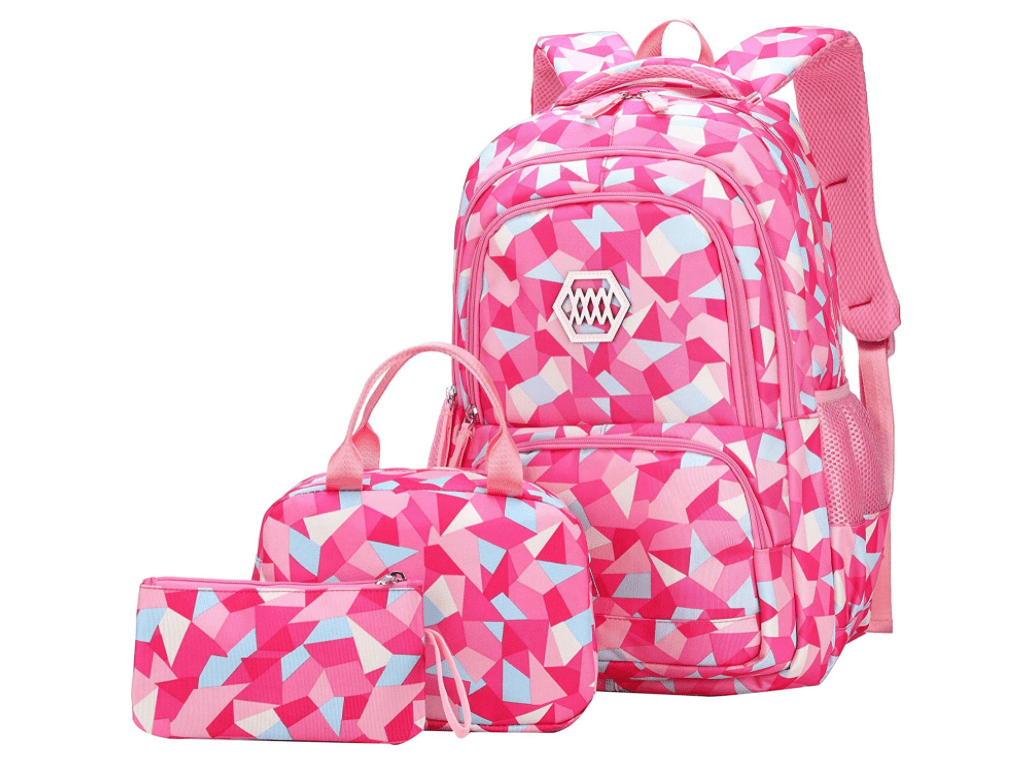 Wiryuouvt Backpack Set For Teens - 3-in-1 Book Bag With Lunchbox & Pencil Case | Large Capacity, Waterproof | School, Travel, Daily Use