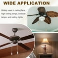 thumbnail image 6 of Wooden Ceiling Fan Pull Chain, 4Pcs 12" Decorative Pendant Extension Chains, Wood Color, 6 of 6