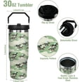 thumbnail image 3 of 30 oz Horse Tumbler With Handle and Straw, 30oz Camo Horse Flip Straw Tumbler Insulated Coffee Travel Mugs Cup Water Bottle Horse Gifts for Horse Lovers Women Girls, 3 of 6