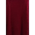thumbnail image 3 of NY Collection Womens Plus Ribbed Trim Hi-Low Pullover Sweater, 3 of 3
