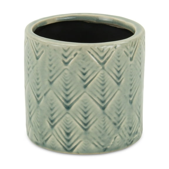 Cheungs 5774S 4.5 x 4.25 in. Arzati Viridescent Pot, Green