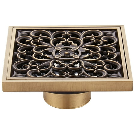 

European Brass Floor Drain Antique Floor Drain Square Brass Shower Drain