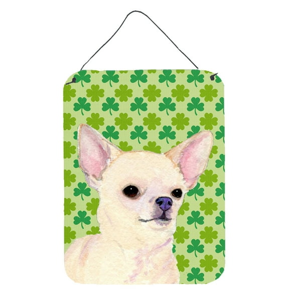 Carolines Treasures SS4403DS1216 Chihuahua St. Patricks Day Shamrock Portrait Wall or Door Hanging Prints 12WX16H