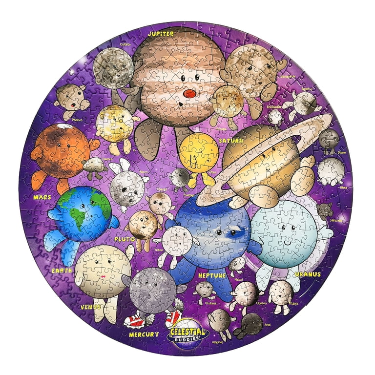 So Many Moons! 500-Piece Jigsaw Puzzle - Explore the Lunar Wonders