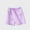 Purple, variant on Juslio Girls Kids Elastic Waist Breathable Cotton Shorts Loose Casual Shorts Sizes 1