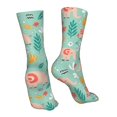 thumbnail image 7 of Cauagu Elephant and Flowers Pattern Fun Novelty Crew Socks,Casual Athletic Socks Neutral Socks Cozy Crew Socks Christmas Gift, 7 of 7