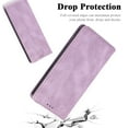 thumbnail image 4 of Premium Case for iPhone 13 Mini, Vintage PU Leather Wallet Case RFID Blocking Card Slot Kickstand Strong Magnetic Closure Shockproof TPU Interior Flip Folio Classic Book Case For iPhone 13 Mini,Purple, 4 of 7