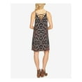 thumbnail image 2 of 1. STATE Womens Black Spaghetti Strap V Neck Above The Knee Shift Dress Size: M, 2 of 4