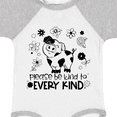 thumbnail image 4 of Inktastic Please Be Kind to Every Kind Cute Pig and Flowers Boys or Girls Baby Bodysuit, 4 of 5