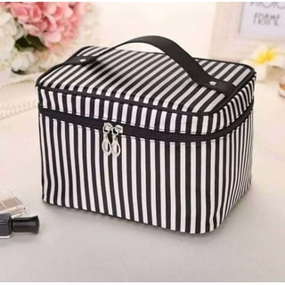 Waterproof Leather Makeup Bag Zipper Pouch Travel Cosmetic