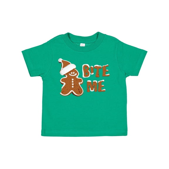 Inktastic Bite Me Gingerbread Boys or Girls Toddler T-Shirt