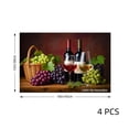 thumbnail image 4 of Joocar Wine And Grapes Design Table Mats Set Of 4 For Home Kitchen Table Decor 12x18 inch, 4 of 5