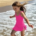 thumbnail image 6 of Kids Girls Swimsuit Swimsuit With Shorts Two Piece Set Bikinis Girl Bathing Suits Size 4-5 Years, 6 of 8