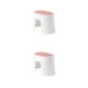 thumbnail image 2 of Inteprter Muebles duraderos Preferido PP Cómodo y plegable Niño y taburetes para cambiar zapatos de alto valor estético Cara blanca+barro rojo de tamaño pequeño 2Conjunto, 2 of 6