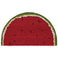 thumbnail image 1 of Trans-Ocean Imports NTRH1202324 18 x 30 Po. Tapis Rond Liora Manne Natura Pastèque Extérieur Fabriqué à la Machine - Rouge, 1 of 1