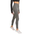 thumbnail image 5 of Mono B Women Black and Silver High Waist Tummy Control Yoga Leggings Size M, 5 of 8