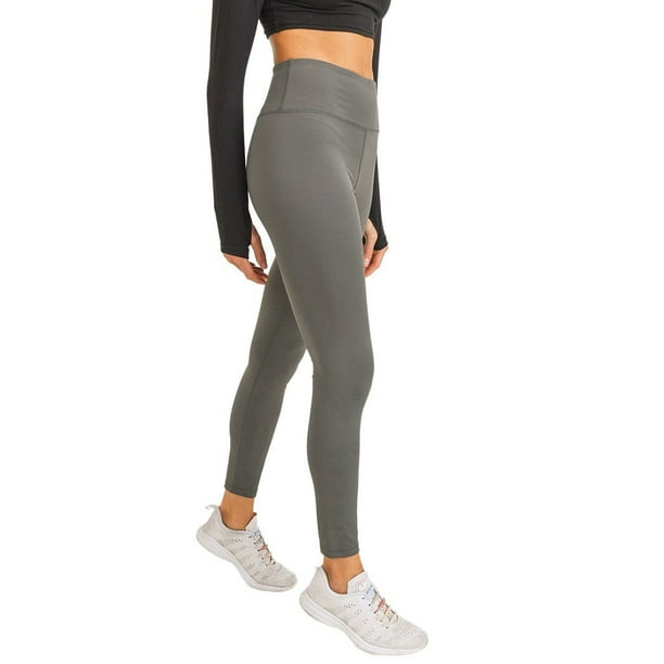 Refrescante Por cierto pagar Mono B Women Grey and Silver High Waist Tummy Control Yoga Leggings Size 3X  - Walmart.com