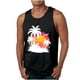 thumbnail image 1 of Camisetas de Tanque de los Hombres Tanque de los Hombres Incolor Gradiente de Impresión Cuello Redondo Correa Delgada Fuga Atrás Regular Casual Deportes Blusas de Tanque, 1 of 5