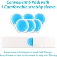 thumbnail image 2 of NEWGO Small Ice Packs for Injuries, 14 Pack Round Ice Packs for Face, Hot and Cold Gel Ice Pack Circular Cold Compress with Cloth Backing & Sleeve for Pain Relief, Toothaches, Breast Surgery, 2 of 6