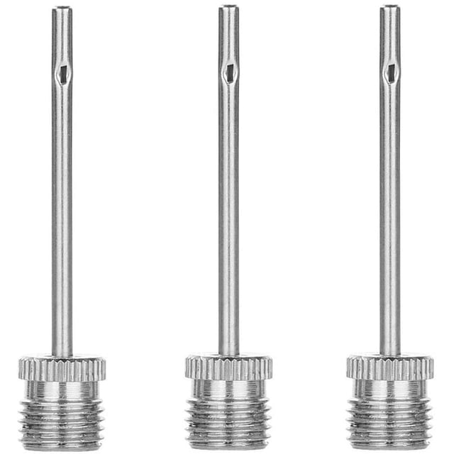 Ensemble de 3 Aiguilles Gonflables en Acier Inoxydable pour Basketball, Football, Volleyball, Rugby, Handball, Pompes à Waterpolo