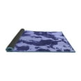 thumbnail image 2 of Ahgly Company Indoor Rectangle Abstract Blue Modern Area Rugs, 2' x 5', 2 of 4