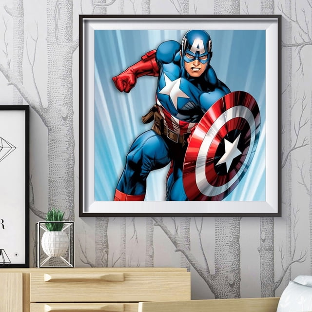 Cuadros Decorativos Superhéroe 5D DIY taladro redondo completo diamante pintura diamantes de imitación mosaico decoración arte DQrwqpou Nuevos Originales