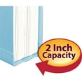 thumbnail image 3 of Smead 14937 Colored Pressboard Fastener Folders, Letter, 1/3 Cut, Blue, 25/Box, 3 of 8