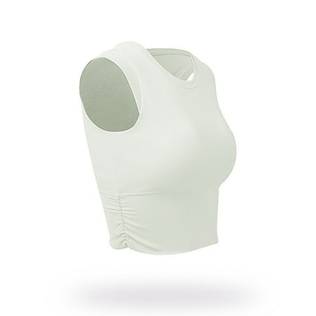 

Ladies Yoga Running Fitness Dance Outer Wear Shockproof Gathering Bra