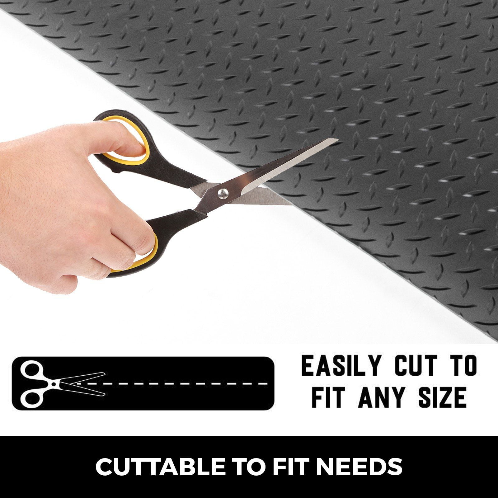 Garage Floor Mats 2 Rolls 17x3.6 Ft Total Coverage 2.5mm Thick PVC Vinyl Flooring for Cars