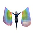 thumbnail image 2 of Yammee Gradients Rainbow Chiffons Worship Flag with Flexible Stick Praise Dance Banners for Performer and Home Decoration, 2 of 9