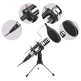 thumbnail image 2 of Zootealy Professional Condenser Microphone Kit for Live Streaming, Recording, and Karaoke - Black, 3.5mm Interface, Cardioid Polar Pattern, 48kHz Sample Rate, 16bit Bit Rate., 2 of 6