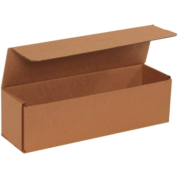 BOX USA BM1444K Corrugated Mailers, 14" x 4" x 4", Kraft Pack of 50