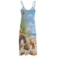 thumbnail image 4 of Seashell On The Beach Sleeveless Dress Woman Fashion Long Dresses Women's Summer Suit Dress Summer 2025 Women, 4 of 6
